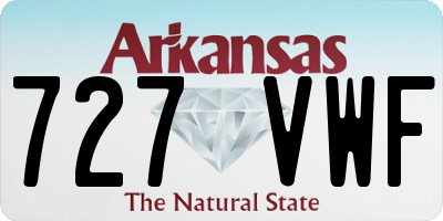 AR license plate 727VWF