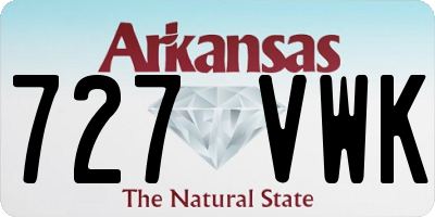 AR license plate 727VWK