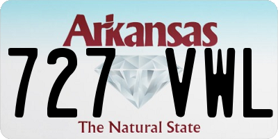 AR license plate 727VWL