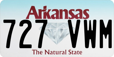 AR license plate 727VWM