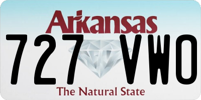 AR license plate 727VWO