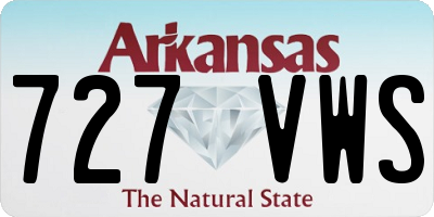 AR license plate 727VWS