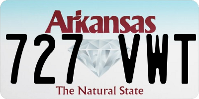 AR license plate 727VWT