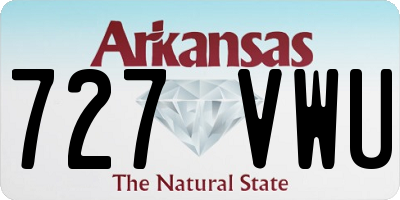 AR license plate 727VWU