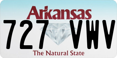 AR license plate 727VWV