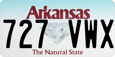 AR license plate 727VWX