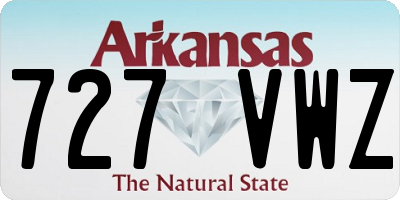 AR license plate 727VWZ