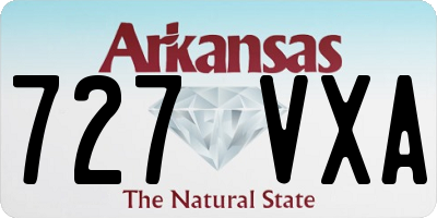 AR license plate 727VXA