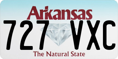 AR license plate 727VXC
