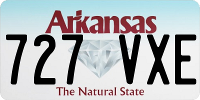 AR license plate 727VXE