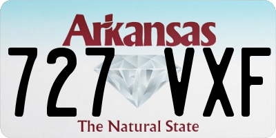 AR license plate 727VXF