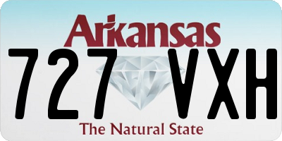 AR license plate 727VXH