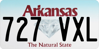 AR license plate 727VXL