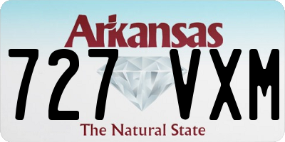 AR license plate 727VXM