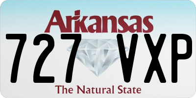 AR license plate 727VXP