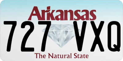 AR license plate 727VXQ