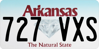 AR license plate 727VXS