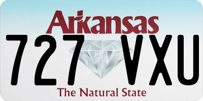 AR license plate 727VXU