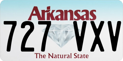 AR license plate 727VXV