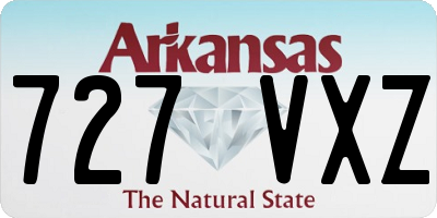 AR license plate 727VXZ