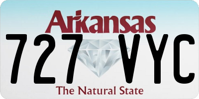 AR license plate 727VYC