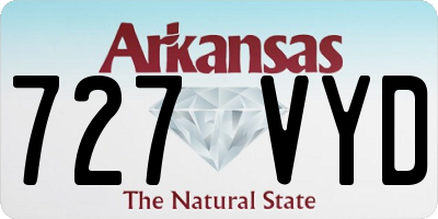 AR license plate 727VYD