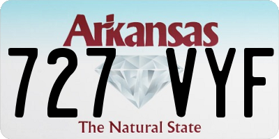 AR license plate 727VYF