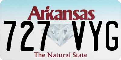 AR license plate 727VYG