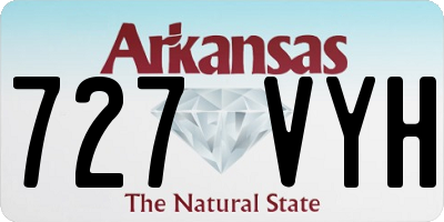 AR license plate 727VYH