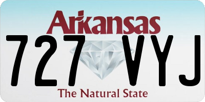 AR license plate 727VYJ