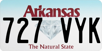 AR license plate 727VYK