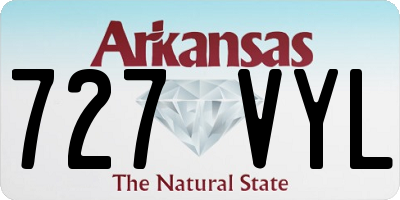 AR license plate 727VYL