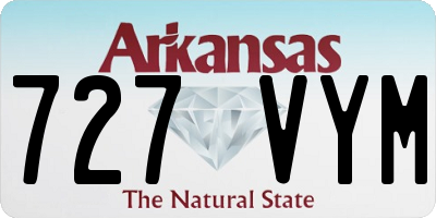 AR license plate 727VYM