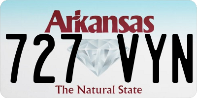 AR license plate 727VYN