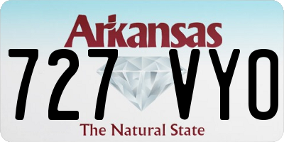 AR license plate 727VYO