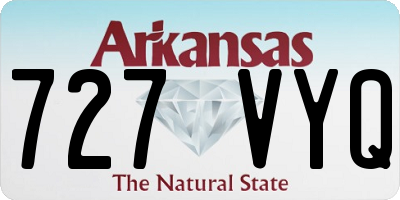 AR license plate 727VYQ