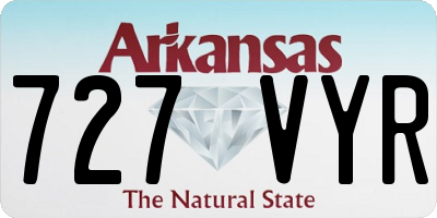 AR license plate 727VYR