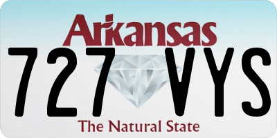 AR license plate 727VYS