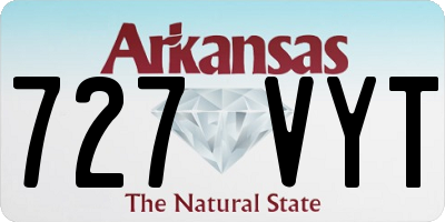 AR license plate 727VYT
