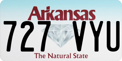 AR license plate 727VYU