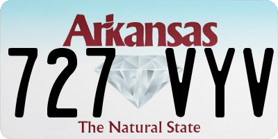 AR license plate 727VYV