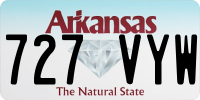 AR license plate 727VYW