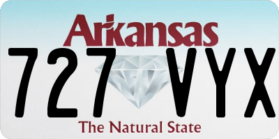 AR license plate 727VYX