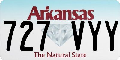 AR license plate 727VYY