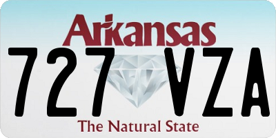AR license plate 727VZA