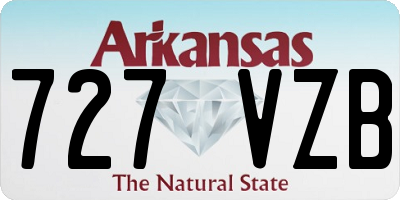 AR license plate 727VZB