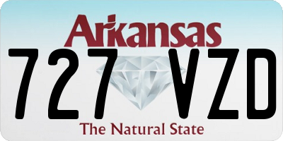 AR license plate 727VZD