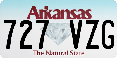 AR license plate 727VZG