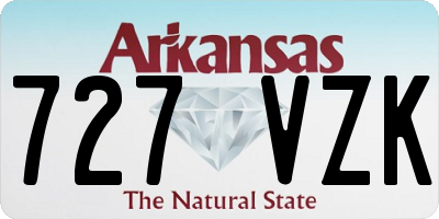 AR license plate 727VZK