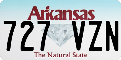 AR license plate 727VZN